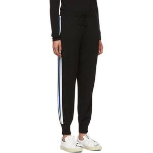 Ports 1961 Black Striped Wool Lounge Pants